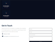Tablet Screenshot of divinemediasolutions.com